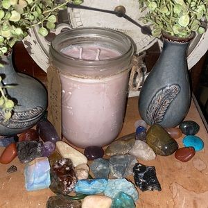 16 oz Soy Candle Wild Cherry & Lavender Feilds